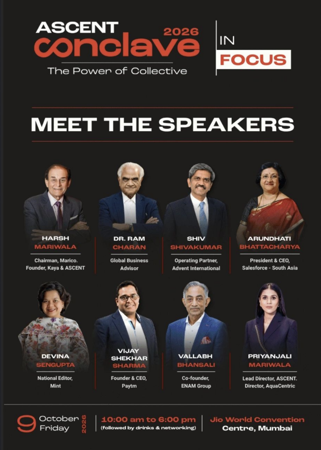 ASCENT Conclave 2026 — Meet the Speakers poster