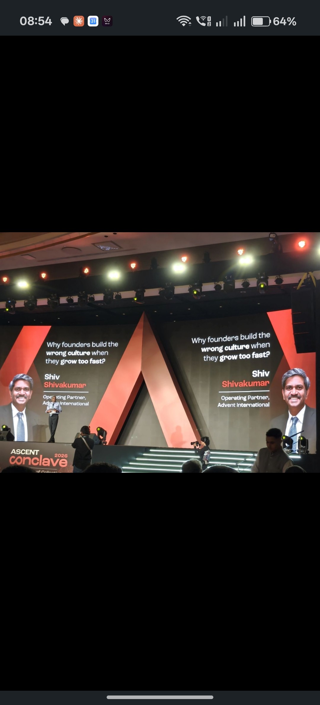 Shiv Shivakumar on stage at ASCENT Conclave 2026